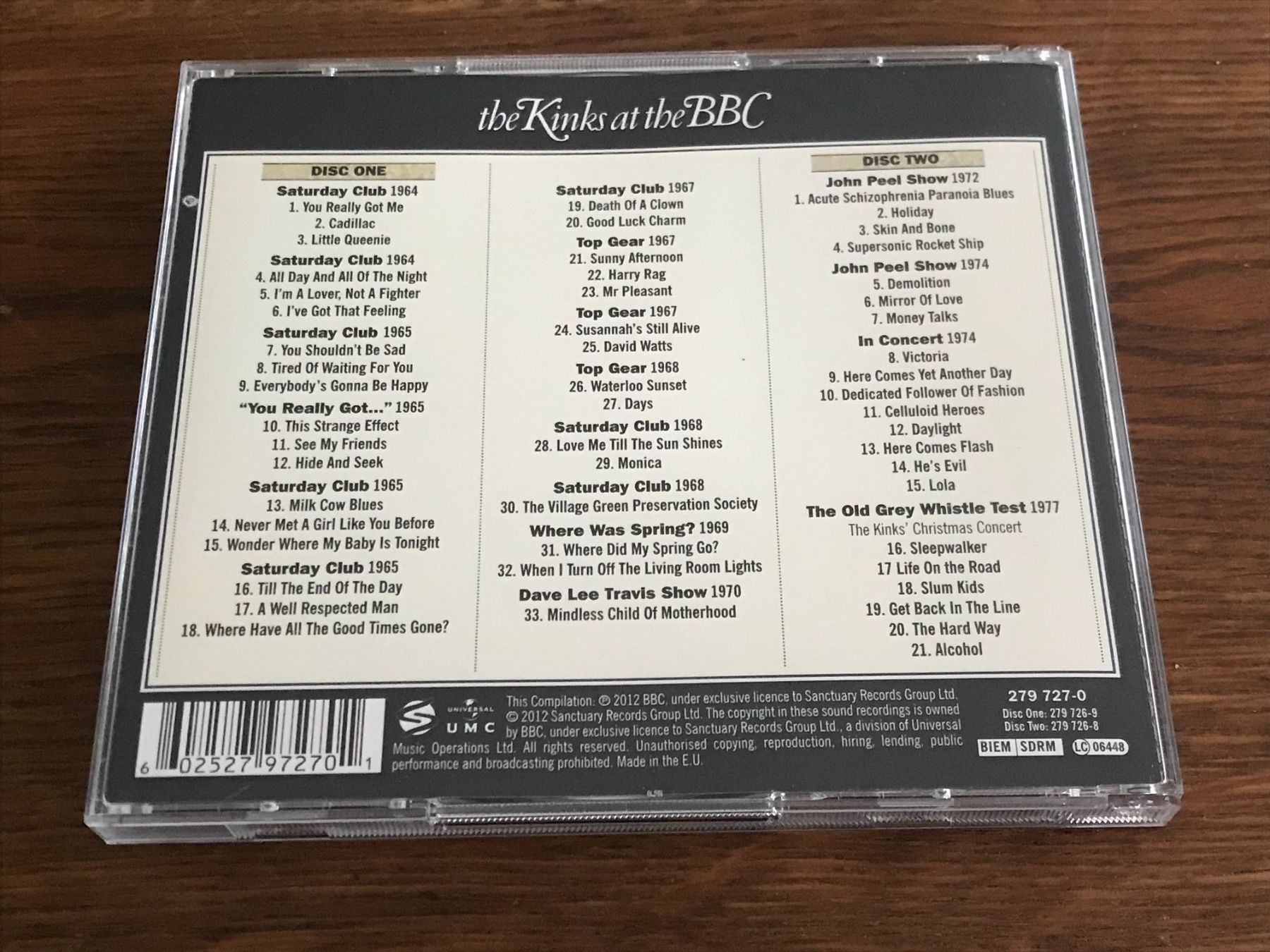 CD: KINKS - The Kinks at the BBC - 2CD – Usato da Buchs AG venduto da Archie 3