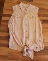 Top Bluse Rosa Sommer Spitze