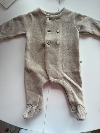 Baby Wool Knit Outfit, Newborn Onesie, Size 50-56