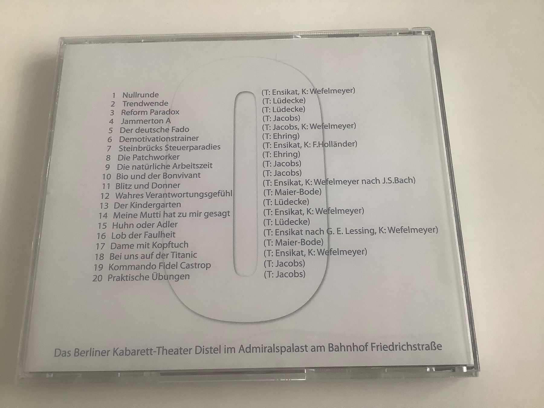 CDs: Nullrunde 0 / Kabarett Theater – D'occasion à Dübendorf par Shreck 1