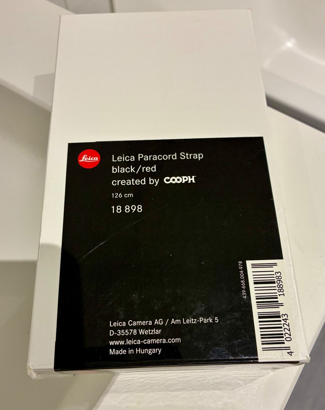Leica Altri Accessori: LEICA X COOPH PARACORD STRAP RED – Usato da Zug venduto da simpleform 5