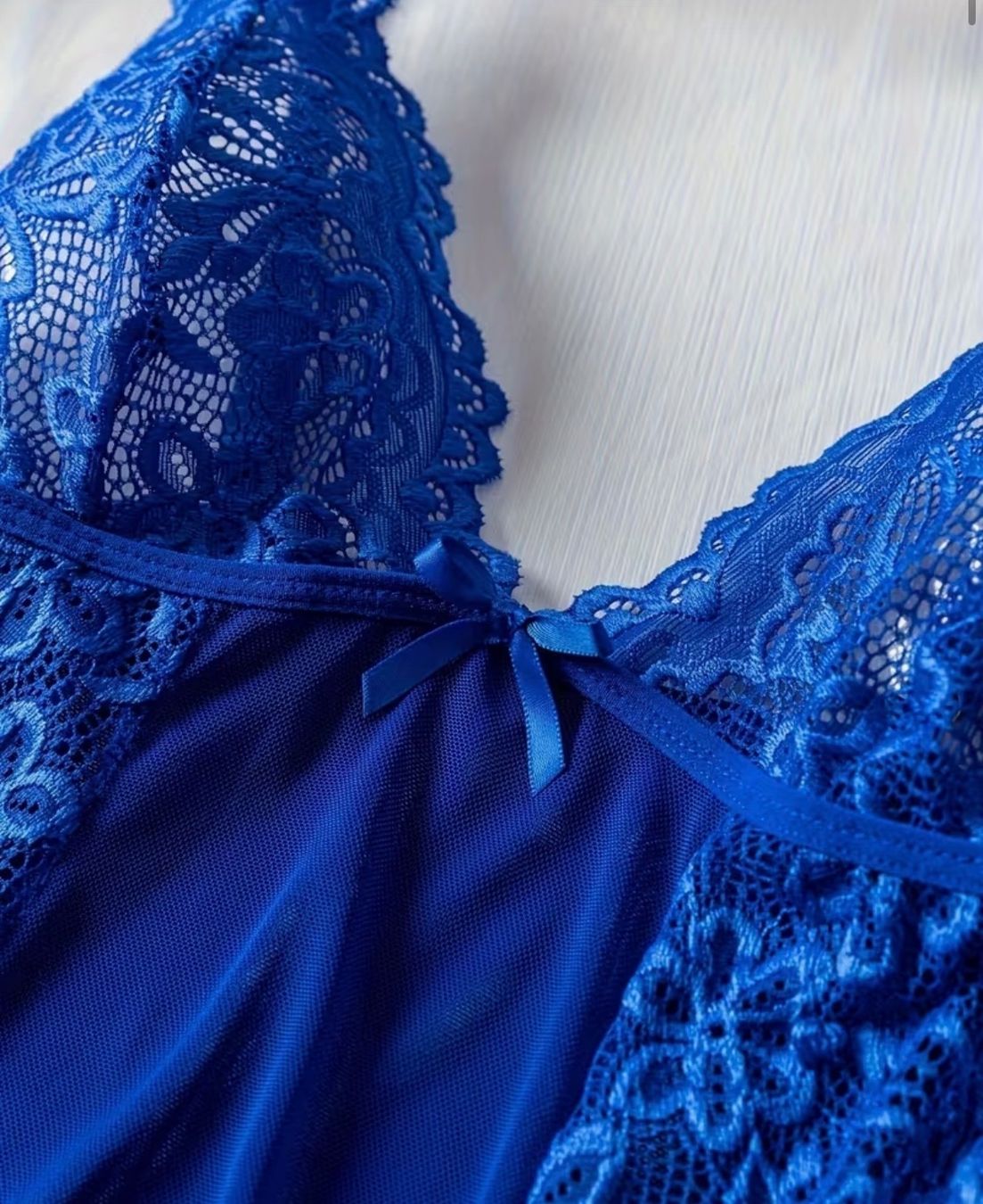 Altra biancheria intima: Negligee-Spitzennachthemd-String-Spitzen-Königsblau Grösse S – Nuovo (secondo la descrizione) da Teufenthal AG venduto da MeineSchatztruhe 2