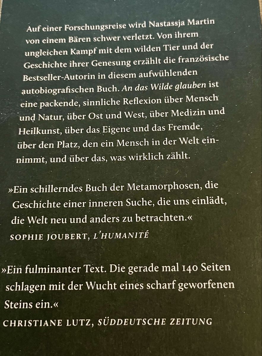 Libri: An das Wilde glauben, Nastassja Martin – Usato da Wittenbach venduto da sambuk 1
