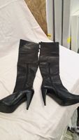 Chloé Leder Overknee Stiefel Gr. 38.5 – 10cm High Heel – Mad