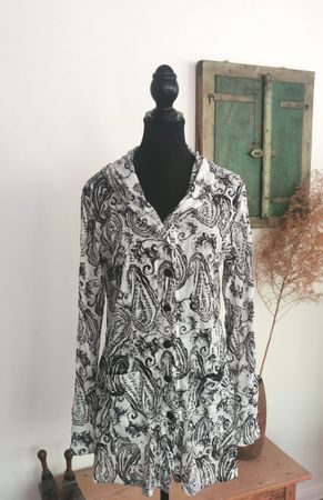 Zeitlos by Luana sehr schöne Blusen Jacke Gr. M 3