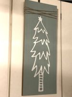 Dekoelement Holzbrett Baum, Weihnacht, Advent