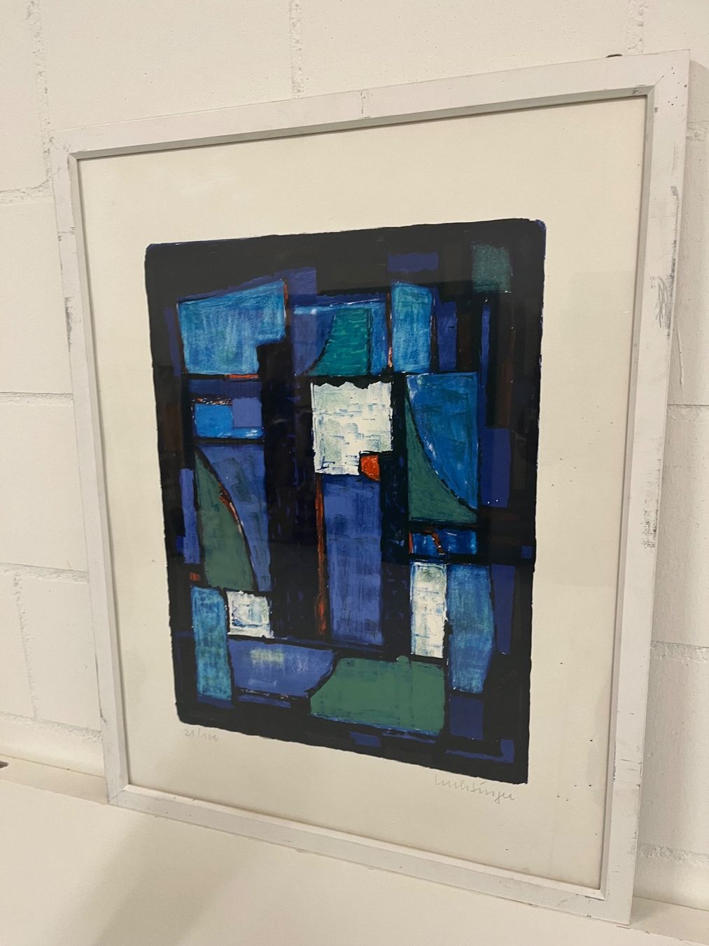 Dipinti: Lithographie Gerahmtes abstraktes Expressionismus-Kunstwerk – Usato da Basel venduto da PAUL_ART