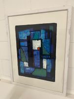 Lithographie Gerahmtes abstraktes Expressionismus-Kunstwerk