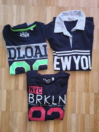 3 Langarmshirts, Gr. 134/140
