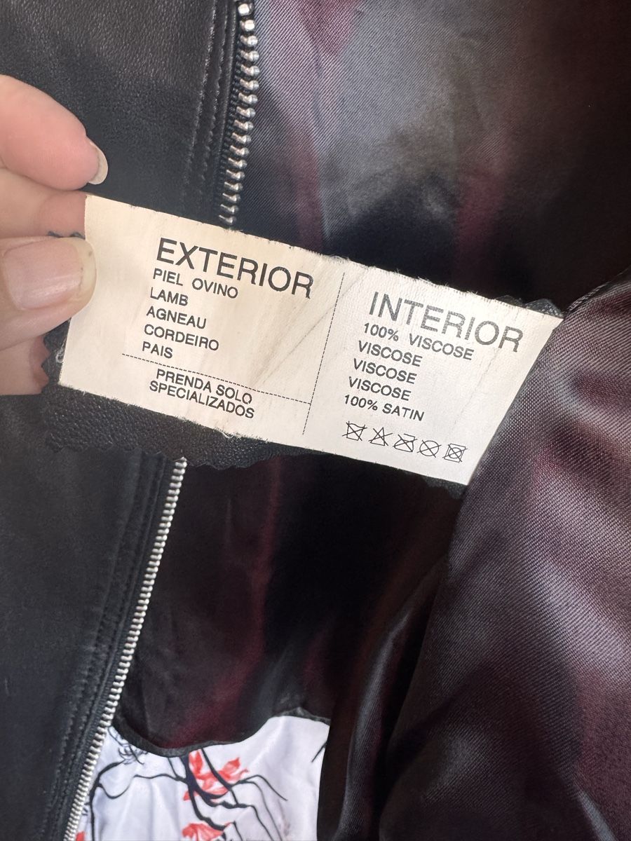 Giacche: Biker Jacket Black Lambskin Size 42 100% Viscose Lining – Usato da Schötz venduto da s_amer 2