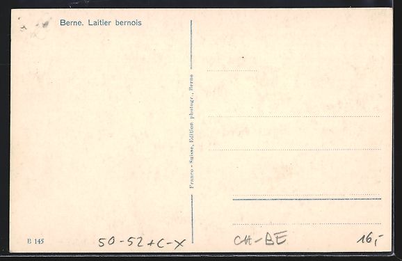 Cartoline postali: Bern, Berner Milchfuhrmann mit Hundegesp – Usato da Berlin venduto da bartko-reher 1