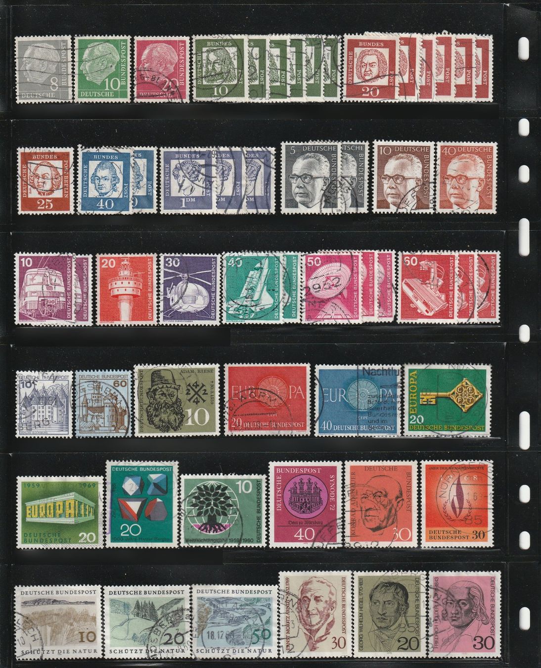 Tutti i francobolli: Briefmarken - Deutsche Bundespost -  BRD – Usato da Basel venduto da chrisKB 1