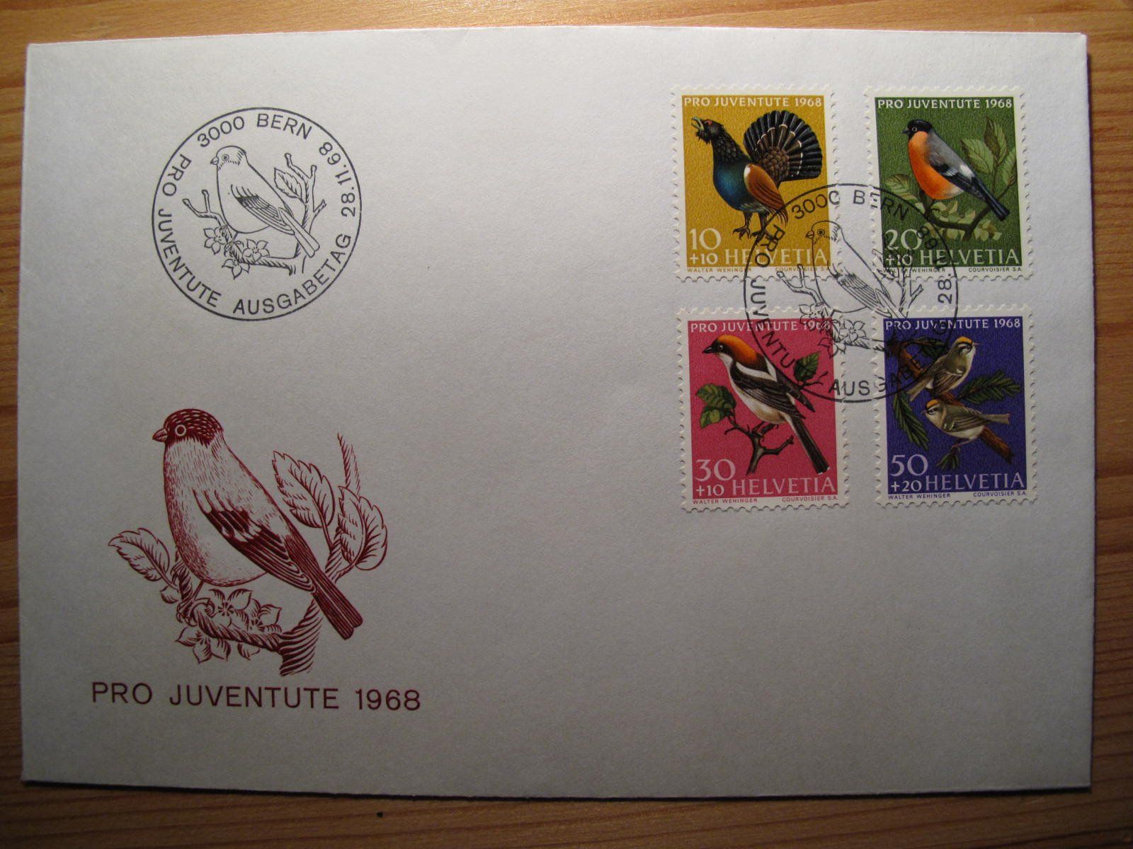 Tutti i francobolli: Pro Juventute 1968 FDC – Usato da Wil SG venduto da fva01