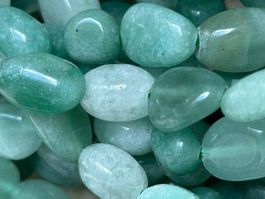 Strang echte Aventurin Nuggets / stone 6-8 mm