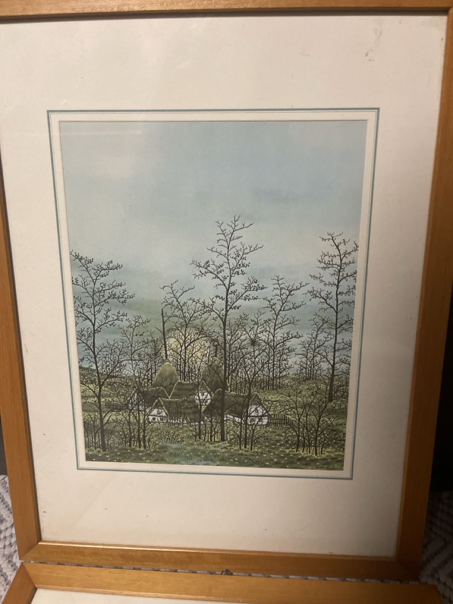 Foto & Immagini: 4er Set Landschaftsbilder mit Rahmen – Usato da Zürich venduto da Belisimo 3