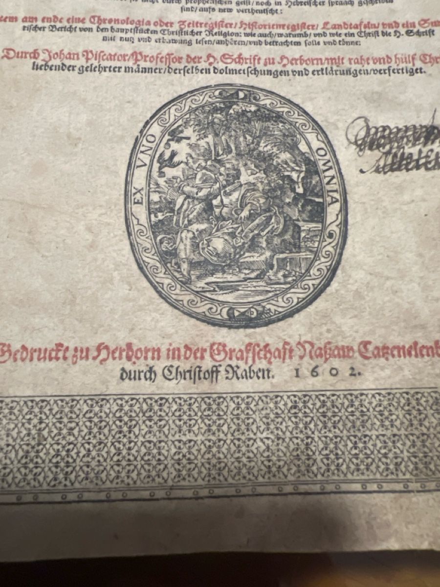 Libri: Bibel von 1602 alter Zustand Piscator – Usato da Oftringen venduto da Ramsesundosiris 2