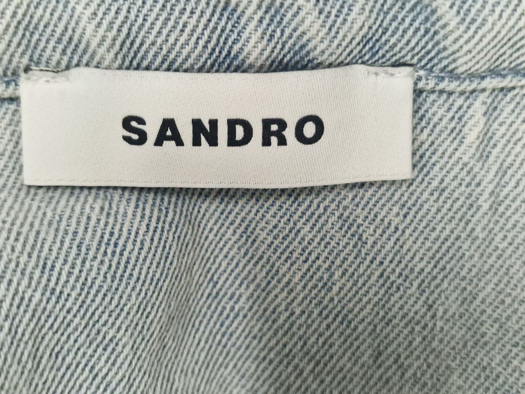 Sandro Camicette: Sandro Jeanshemd Baumwolle hellblau mit Perlen Gr 0 neu – Nuovo (secondo la descrizione) da Meierskappel venduto da HeartWear 6