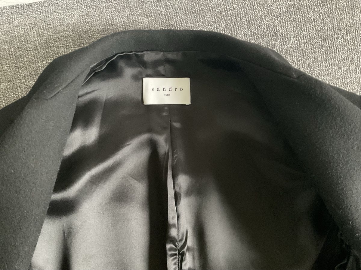 Sandro Cappotti: Mantel von Sandro Paris, Gr.M in schwarz – Usato da Plan-les-Ouates venduto da 65Wolle 2