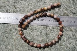 Mocca Jaspis   Kugel  Strang 8mm    Top  ca. 38cm (Räumung!)