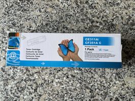 Toner Cartridge cyan, neu zu HP126A, CE311A Laserjet