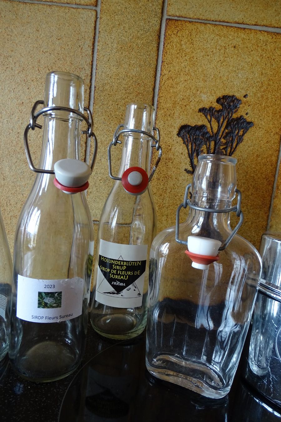 Flaschen: 7 bouteilles en verre  7 Flaschen Glas – Gebraucht aus Lugnorre von gg17 2