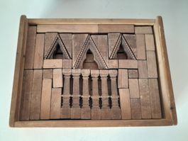 Erzgebirge, antiker Holzbau Kunstkasten, 1944,gotischer Stil
