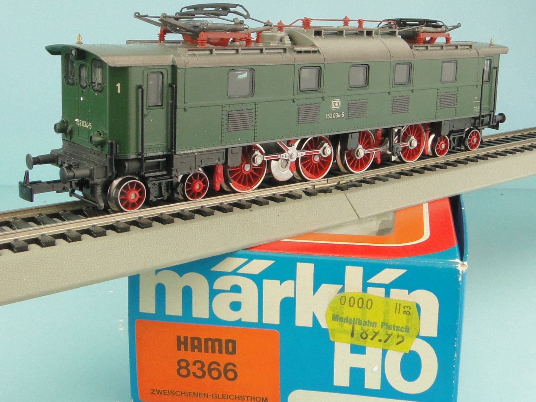 Märklin Modellini di ferrovie: Märklin 8366 BR 152, HAMO Gleichstrom – Usato da Bülach venduto da cann11