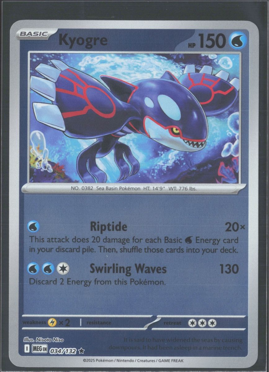 Pokémon Carte collezionabili: POKÉMON / Kyogre / Mega Evolution / Reverse 🇺🇸 – Usato da Herzogenbuchsee venduto da TCG-High-Quality