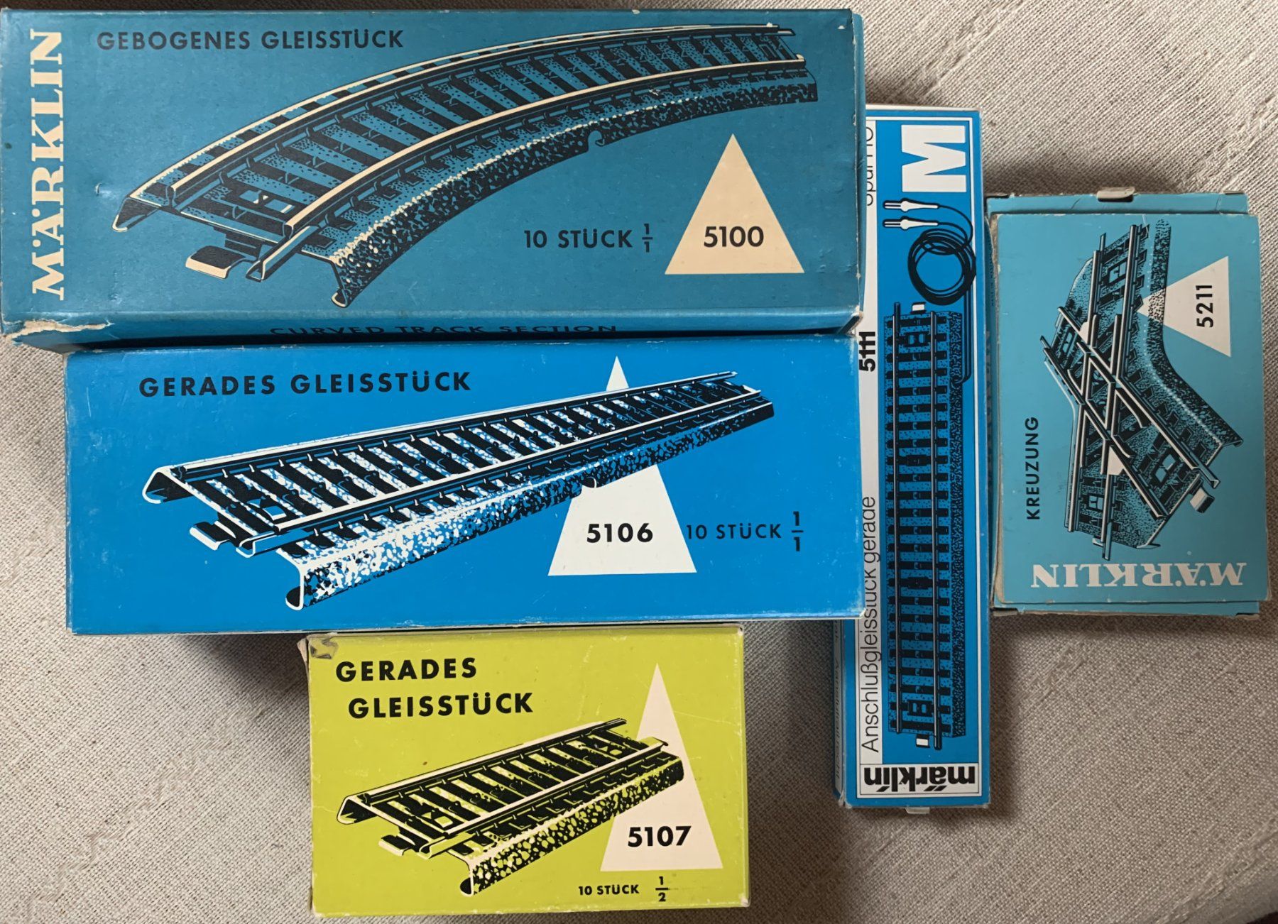 Märklin Modelleisenbahnen: Lot Märklin M Gleise – Gebraucht aus Volketswil von zwitsch33