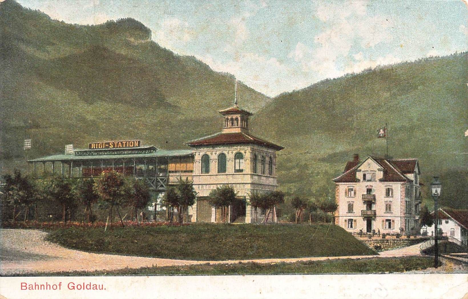 Cartoline postali: Bahnhof Goldau – Usato da Biasca venduto da Blenio71
