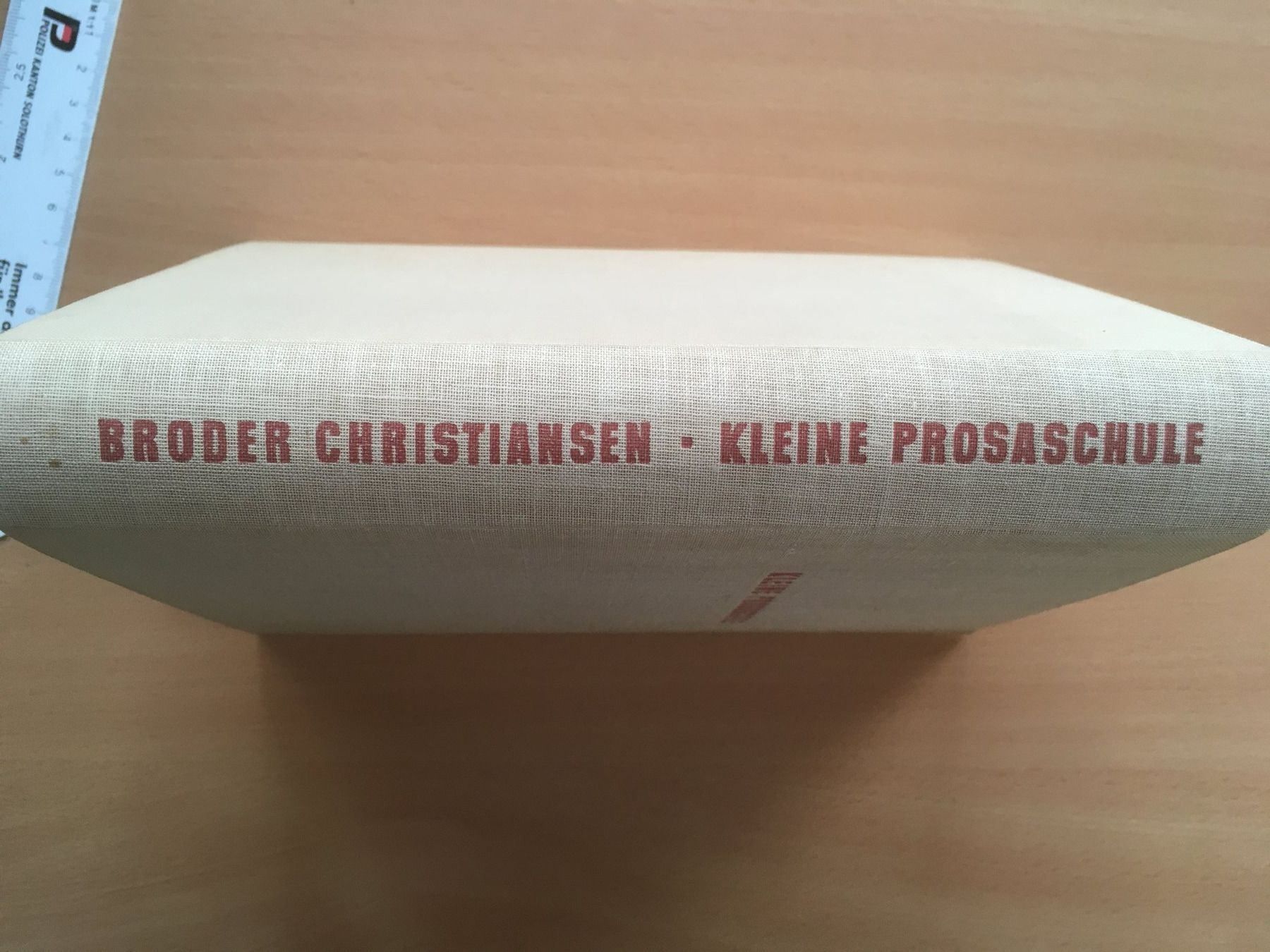Libri: Kleine Prosaschule; Broder Christiansen – Usato da Grenchen venduto da Kogi7 1