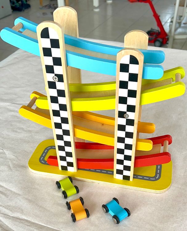 Car racetrack Toboggan voitures en bois Kaufen auf Ricardo