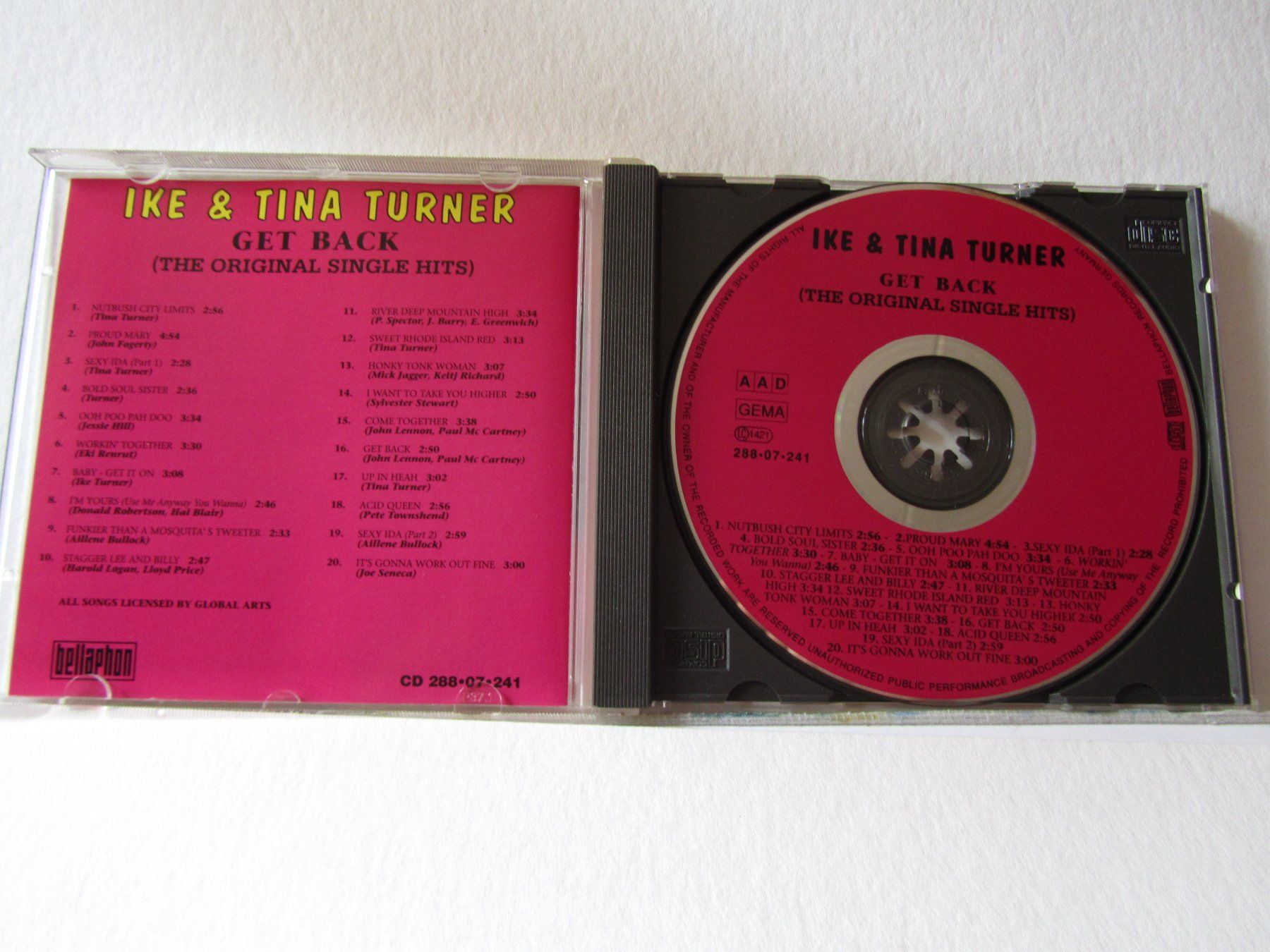 CD: Ike & Tina Turner, CD, Get Back, the original Single Hits – Usato da Weiningen ZH venduto da dietsch57 2