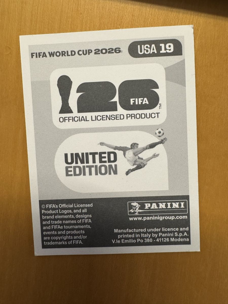 Panini Carte collezionabili: Panini WM 2026 - USA 19 - Haji Wright – Usato da Eschenbach SG venduto da Grummelzwerg 1