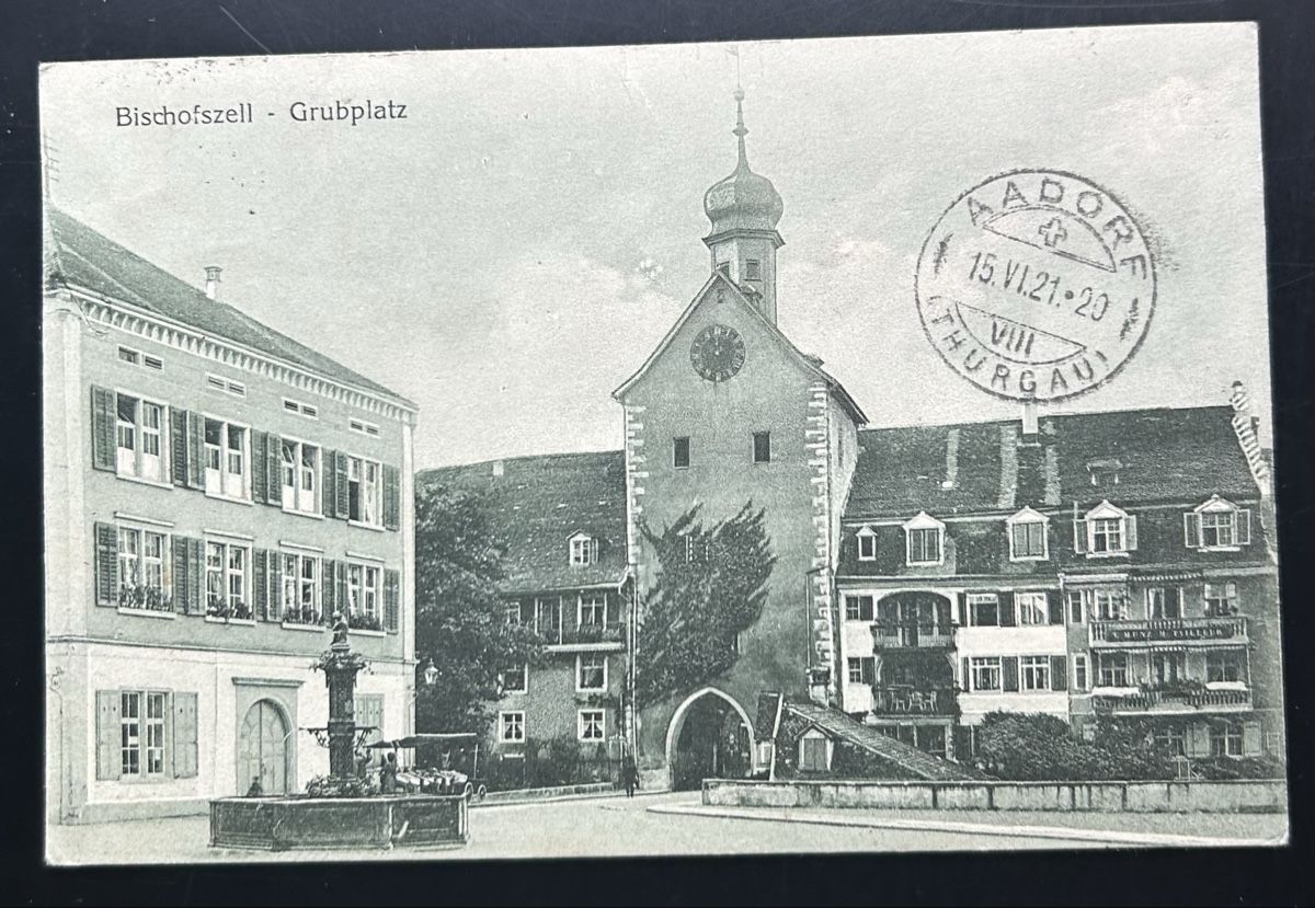 Ansichtskarten: Bischofszell Grubplatz – Gebraucht aus Horw von Tellbub