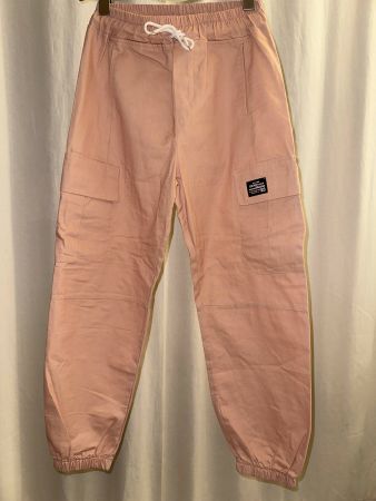 Trendige Cargo-Hose in Rosa Lachs, Gr. S /M