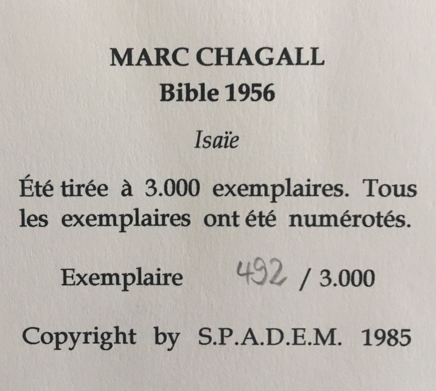 Grafiken & Lithographien: Marc Chagall BILDER ZUR BIBEL 1956 – Gebraucht aus Nennigkofen von Sommersonnen 4