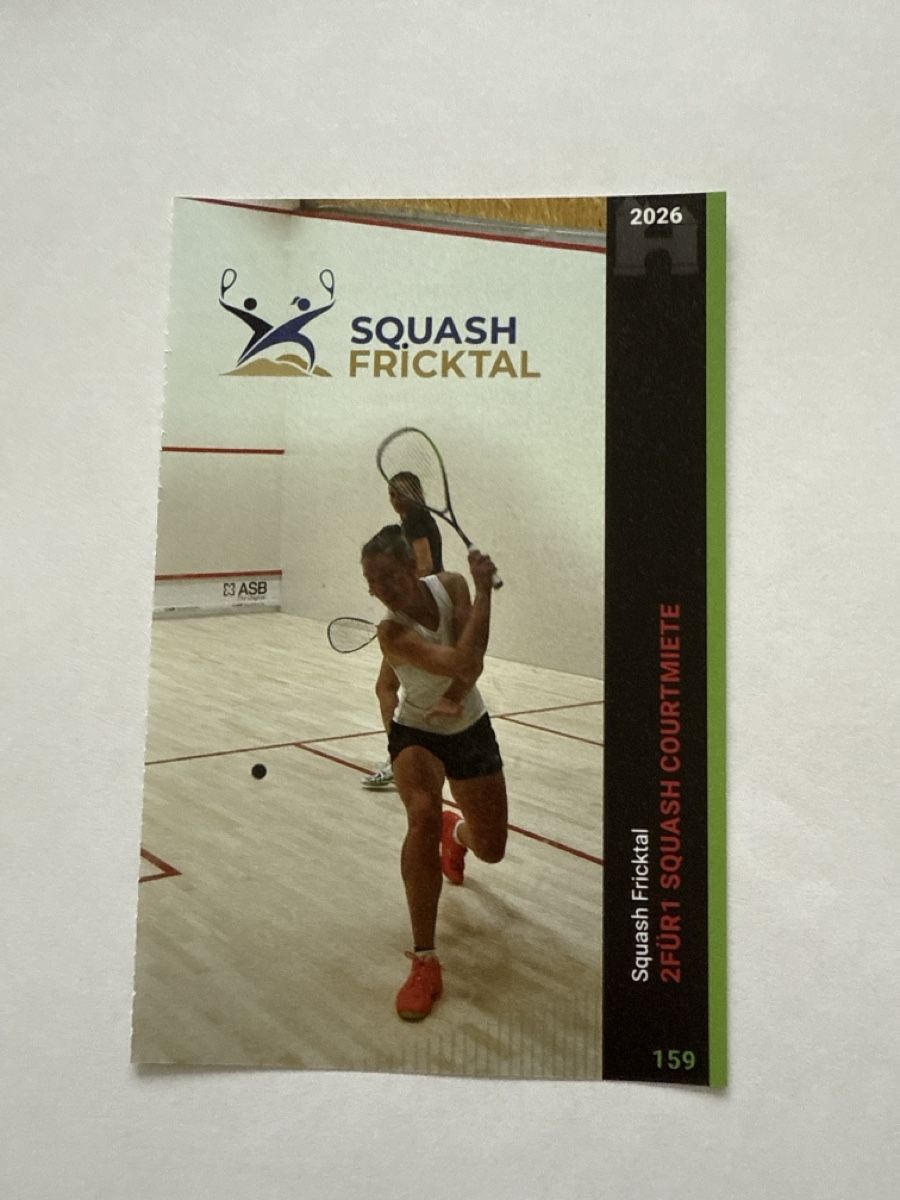 Buoni: 2für1 Gutschein Squash Fricktal – Nuovo (secondo la descrizione) da Veltheim AG venduto da N377Y