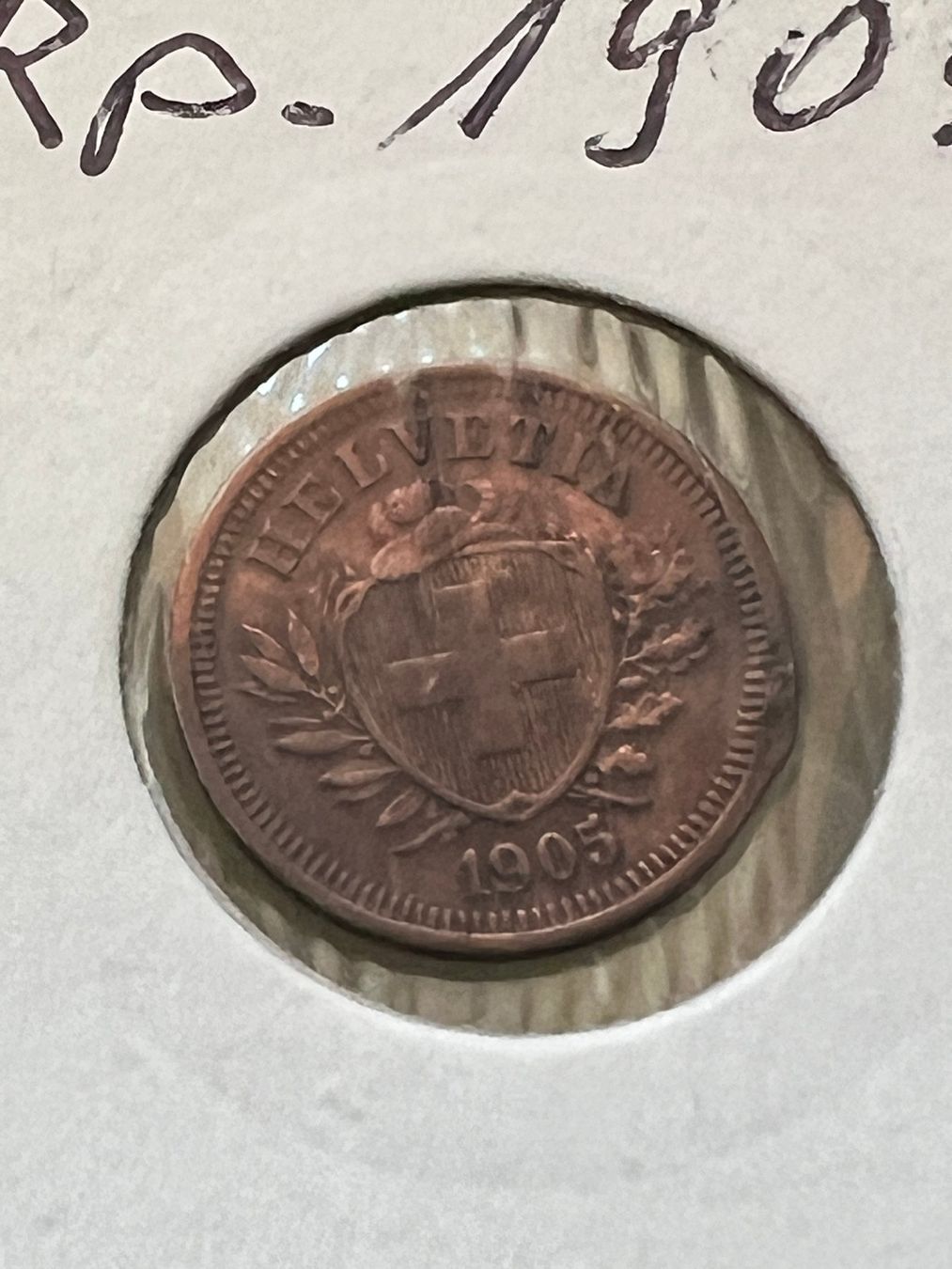 Tutti le monete: 1 Rp. 1905 mit Randfehler – Usato da Schötz venduto da Odpa