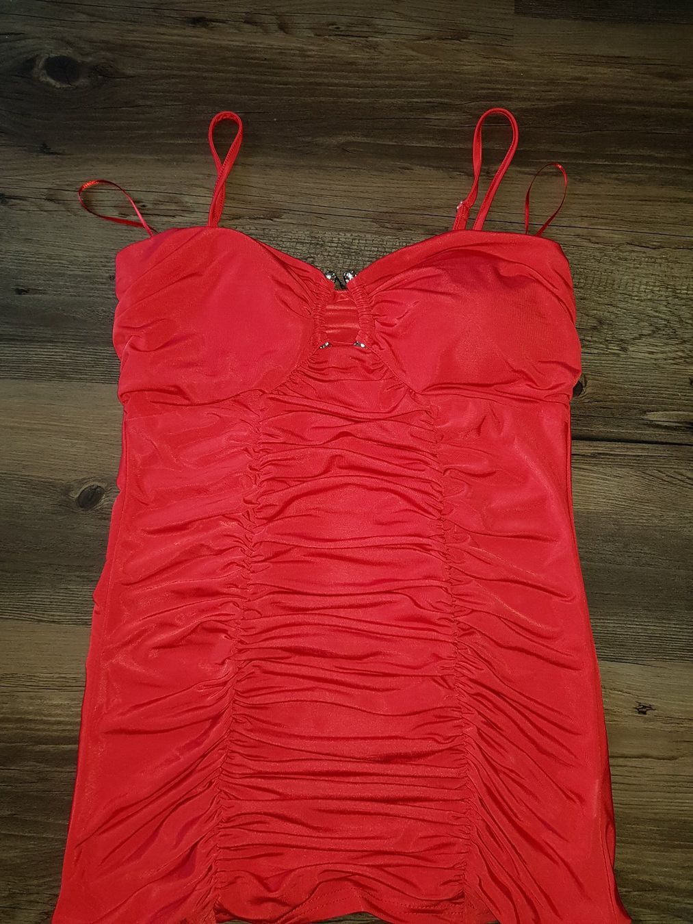Top: Rotes Sommertop mit Strass - Gr. L – Nuovo (secondo la descrizione) da Kriens venduto da angelaruediger 1