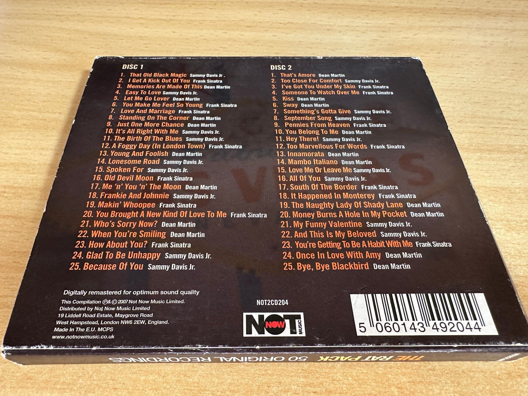 CD: The Rat Pack – 50 Original Recordings-- 2 CD – Usato da Rikon im Tösstal venduto da Alpenmutz 1