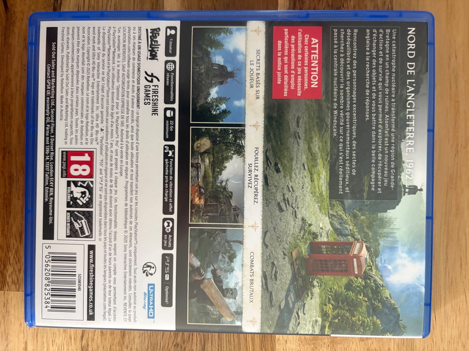 Sony Jeux: Jeu PS5 Atomfall état comme neuf – D'occasion à Grand-Lancy par jva_6jw7 1