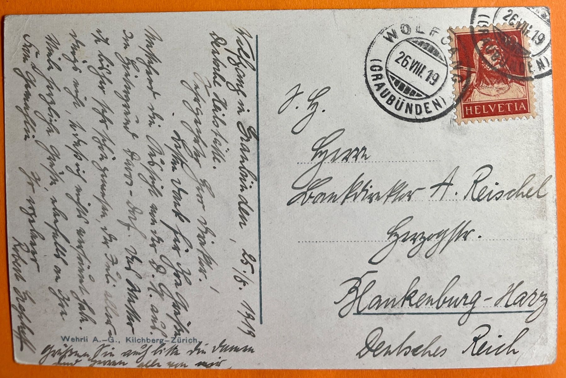Cartoline postali: DAVOSERSEE - 1919 – Usato da Lutry venduto da Ediego 1