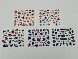 Halloween NailArt Sticker Set mit 5 Bögen No2