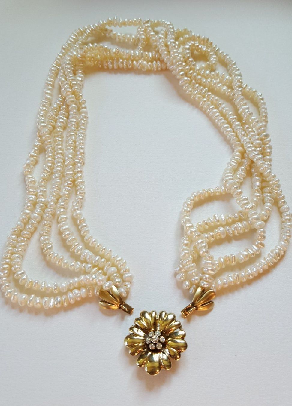 Ketten: Perlen Collier~585 Gold Verschluss/Broch – Gebraucht aus Wald ZH von Aniade 6