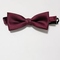 Fliege schmal bordeaux Seide bow tie VINTAGE 1980s