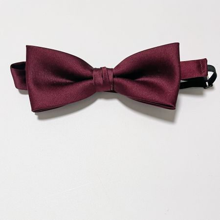 Fliege schmal bordeaux Seide bow tie VINTAGE 1980s