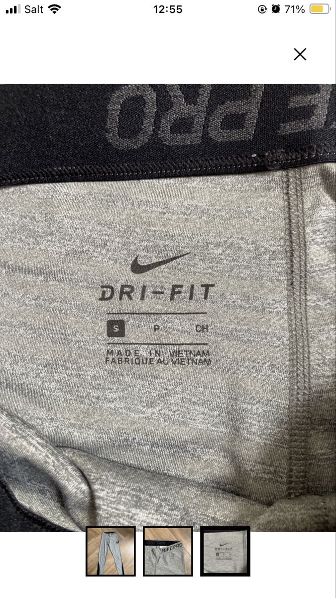 Nike Leggings: Nike Pro leggings gris noir taille S – Neu (gemäss Beschreibung) aus La Chaux-de-Fonds von ele_bw5k 2