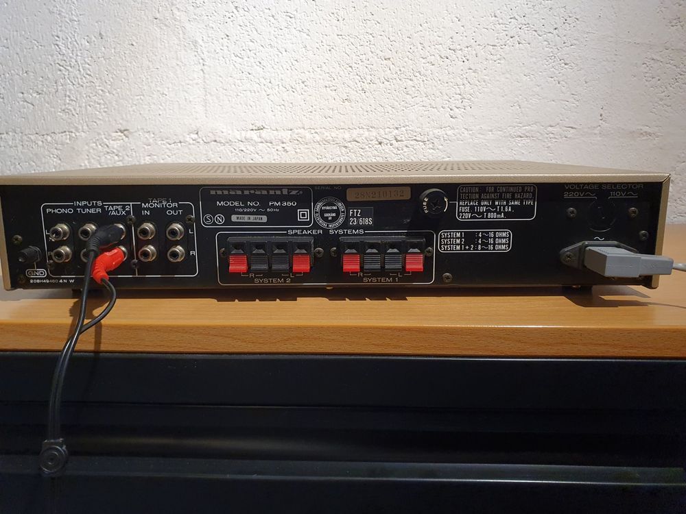 Beau pont cassette stéréo Marantz SD 320 en champagne