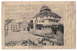 Frauenfeld, Schloss, Motorwagen, Feldpost 1904 VI DIVISION
